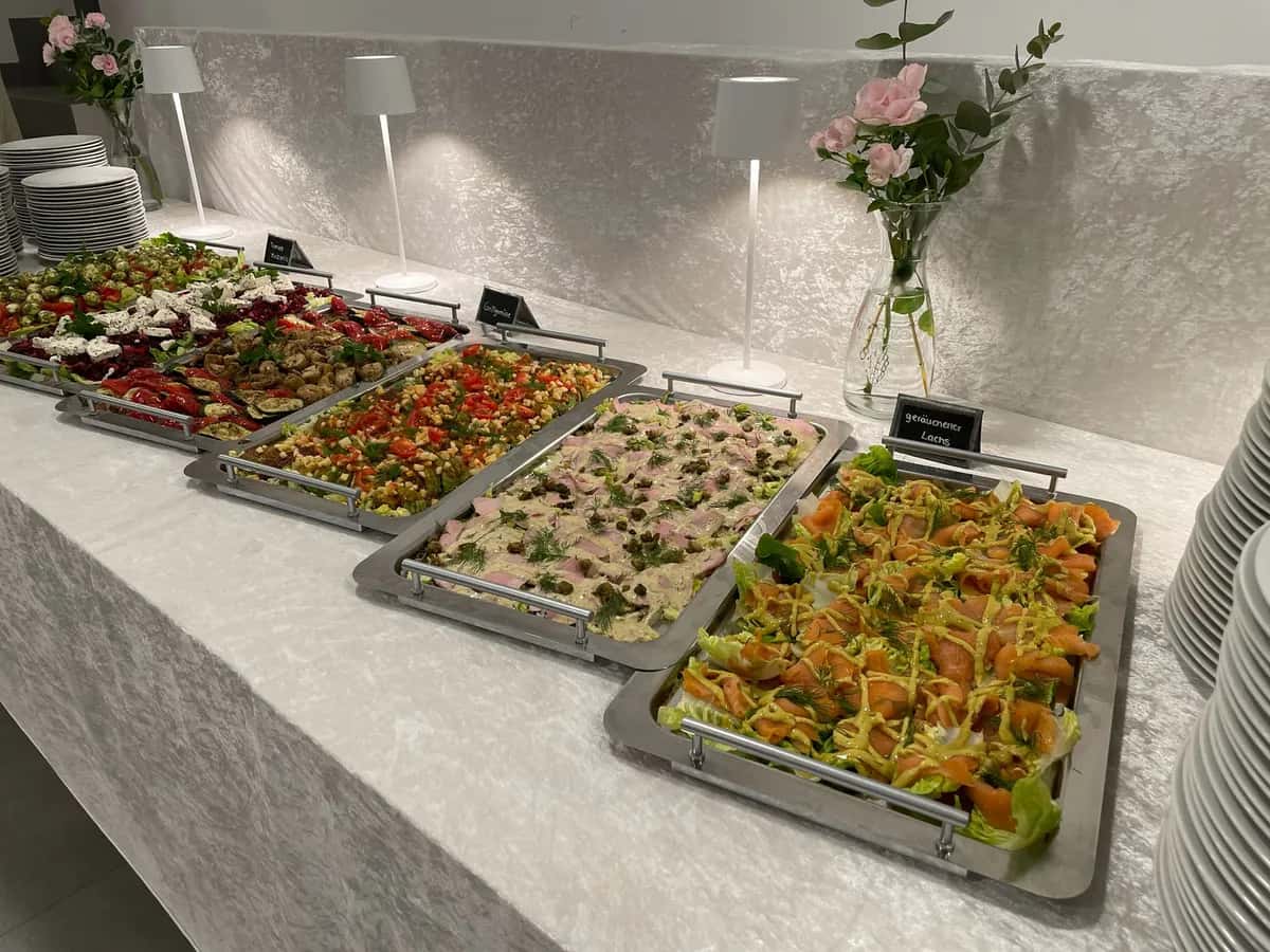 Cateringbuffet bei einer Veranstaltung in NRW