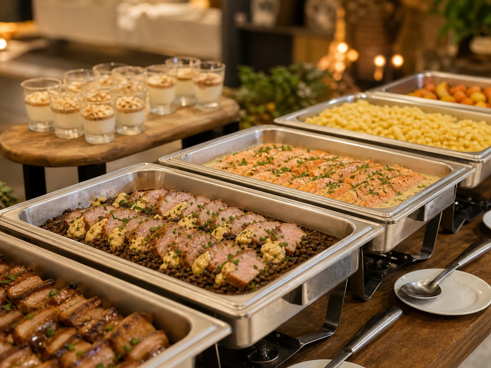 Luxus-Catering für einen Geschäftsempfang