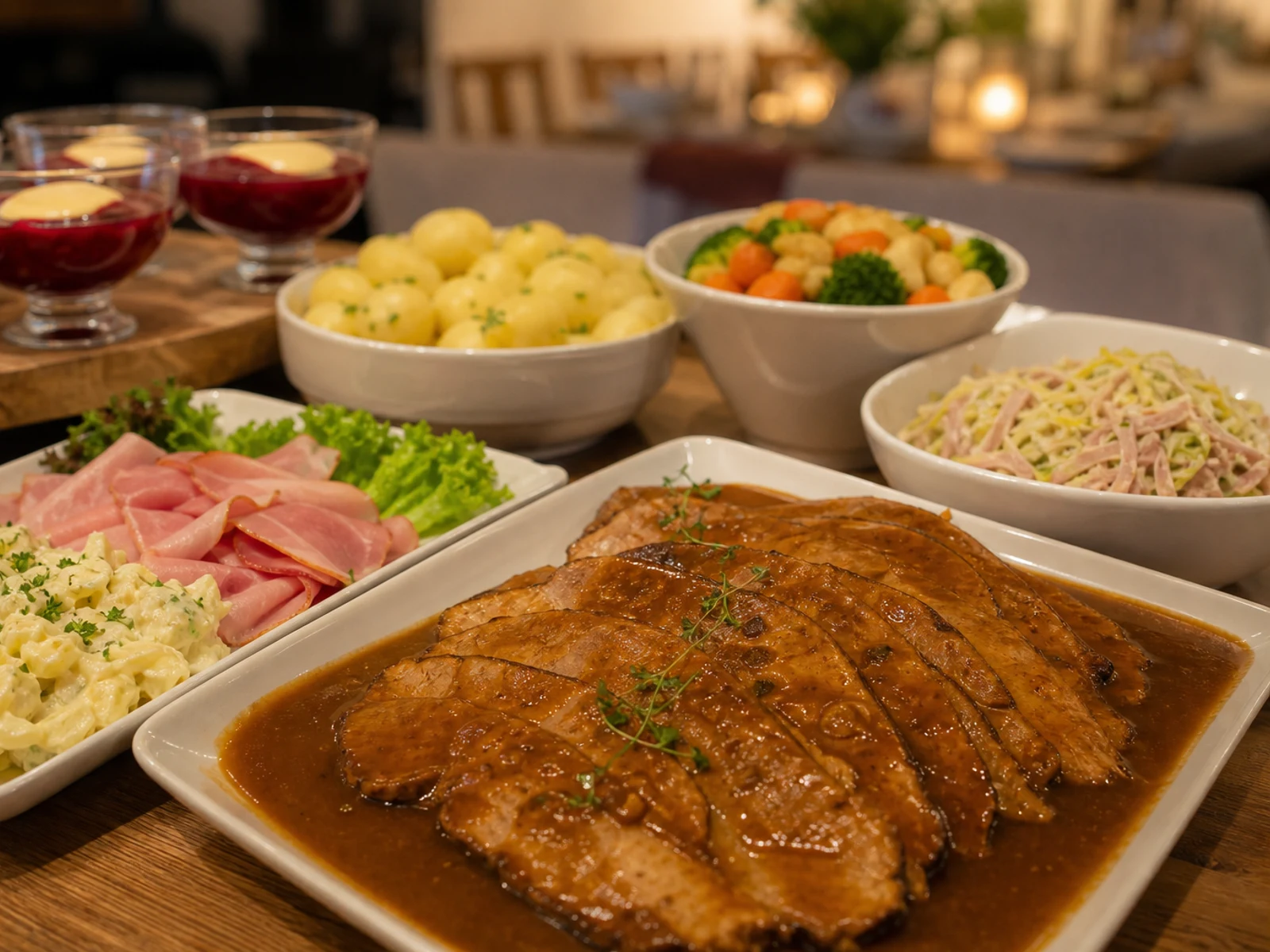 Buffet-Catering für eine Familienfeier