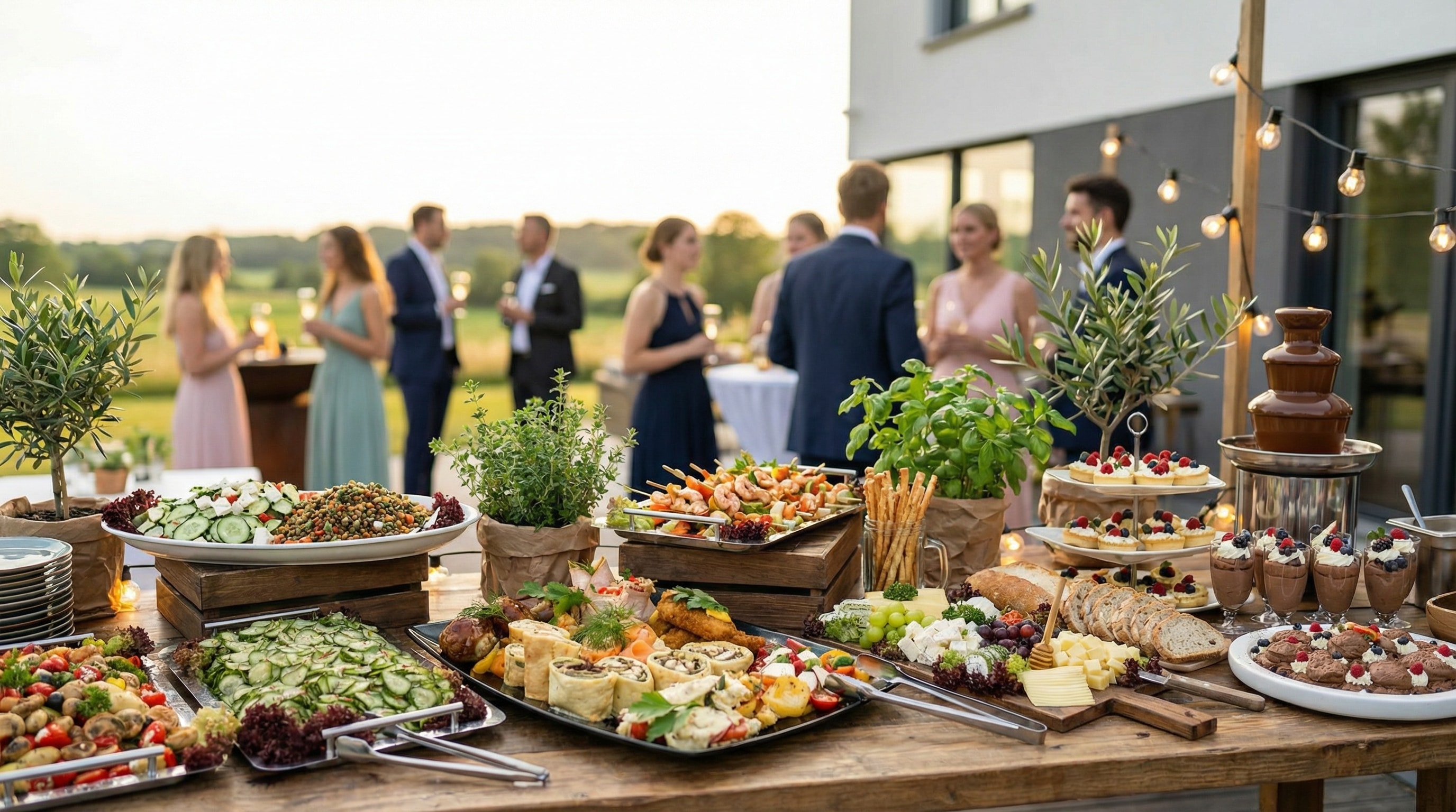 Eventcatering NRW: authentische Catering-Fotoaufnahme (1)