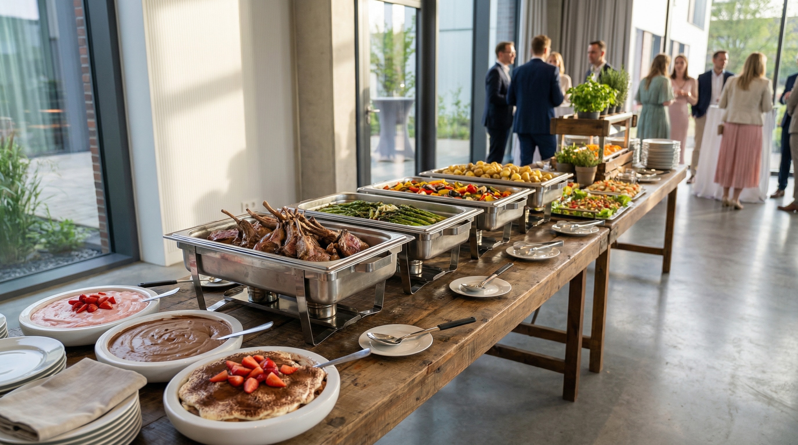 Ostermenü NRW: authentische Catering-Fotoaufnahme (1)