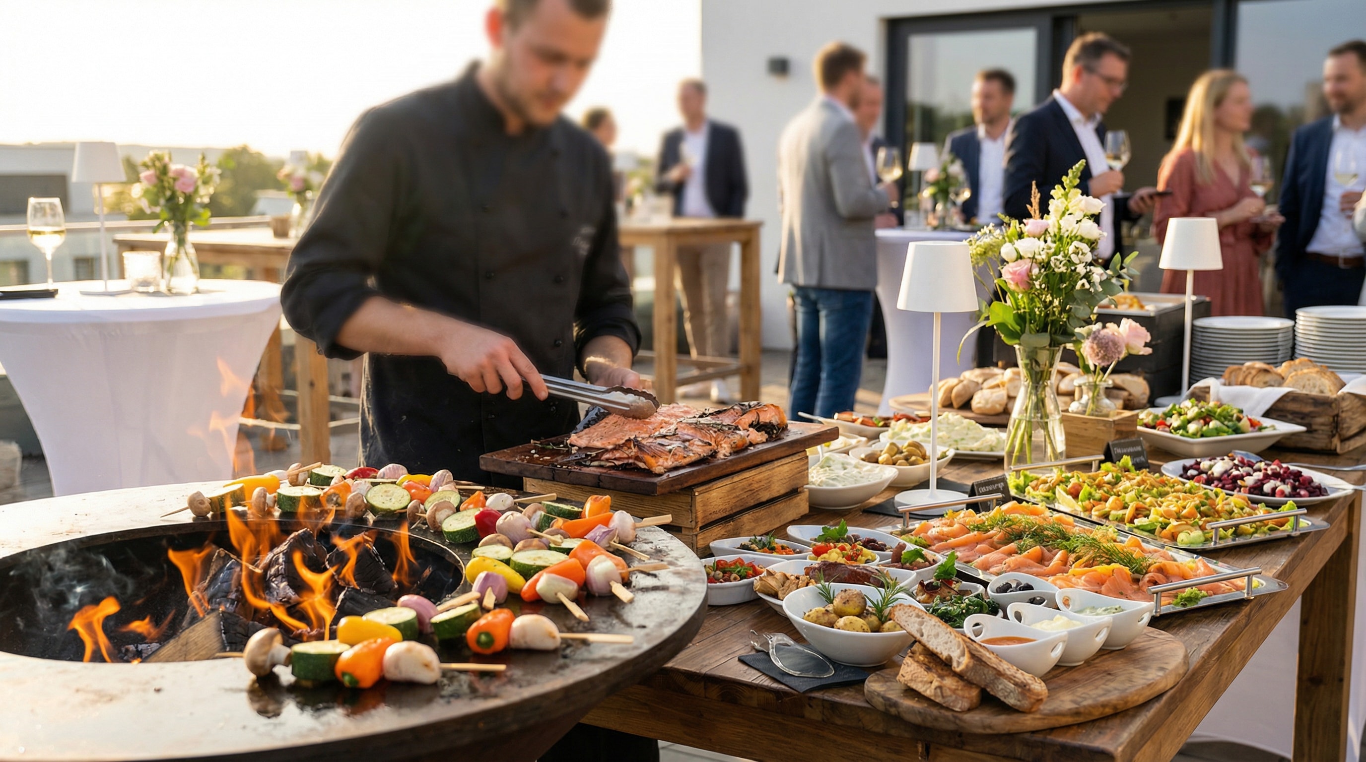 Privatfeiern NRW: authentische Catering-Fotoaufnahme (1)