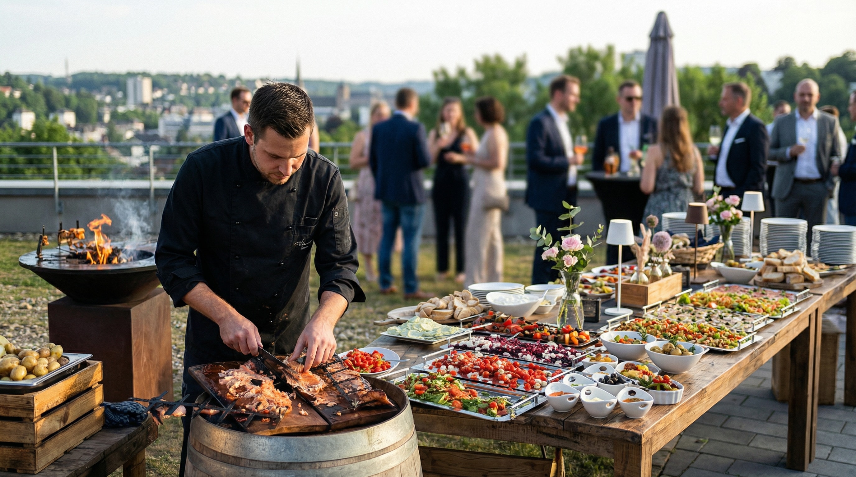 Privatfeiern NRW: authentische Catering-Fotoaufnahme (2)