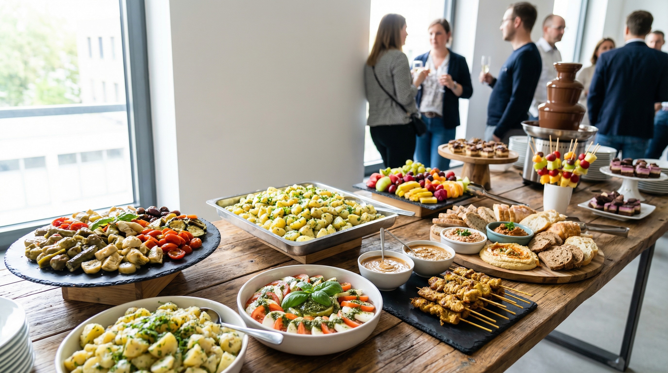 Vegetarisches & veganes Catering: authentische Catering-Fotoaufnahme (2)