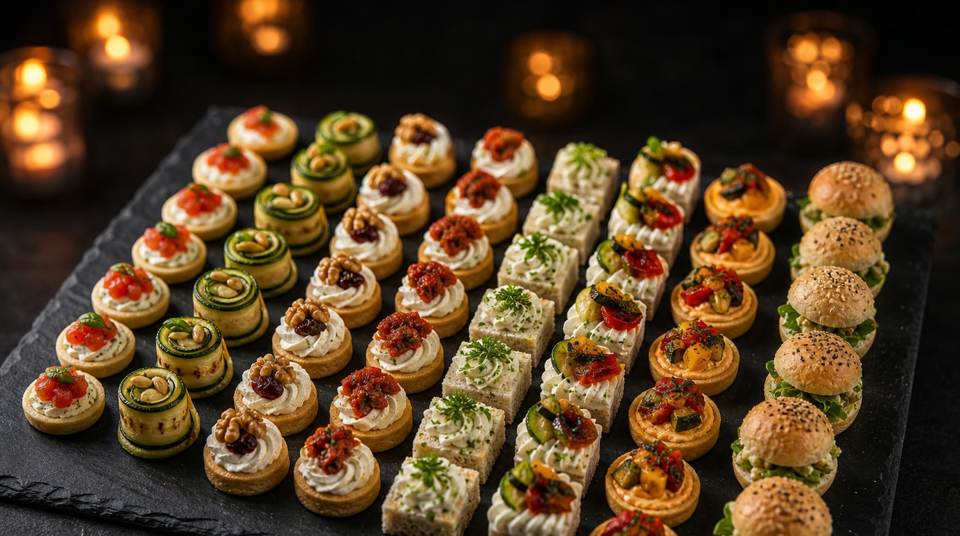 Fingerfood für einen offenen Networking-Empfang