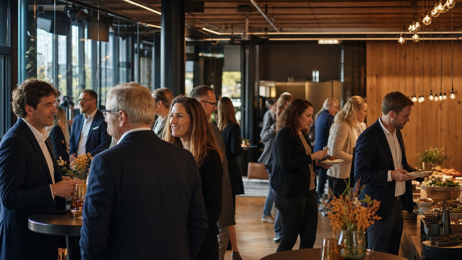 Buffet Catering Düsseldorf – Gäste erleben Buffet und Fingerfood als Teil einer geselligen Veranstaltung