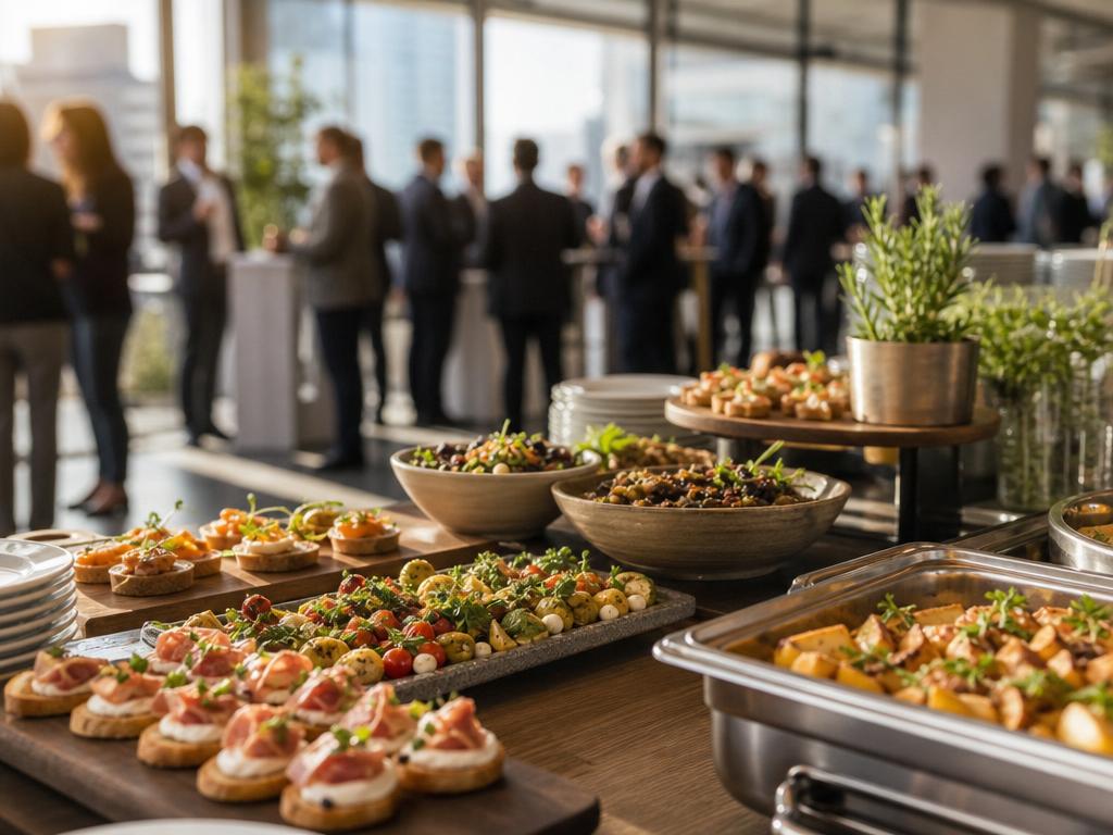 Eventcatering in Düsseldorf Flughafen: Kleine Speisen mit passendem Ablauf