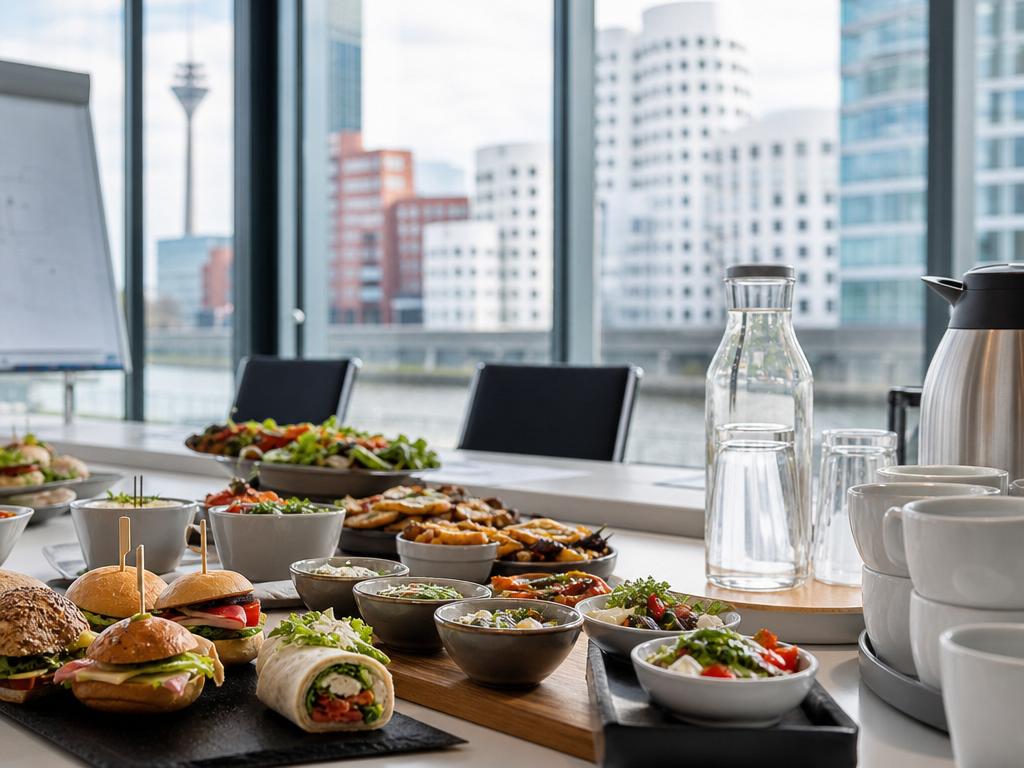 Business-Catering für einen Workshop im Düsseldorfer MedienHafen