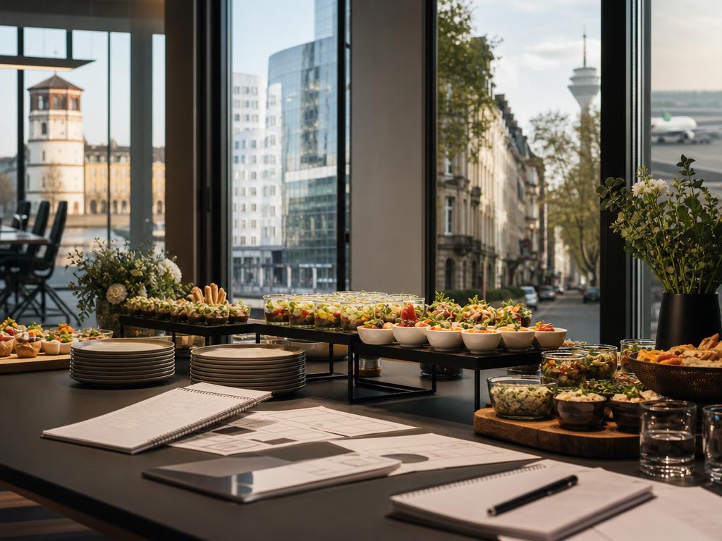 Firmencatering-Planung für Standorte in Altstadt, MedienHafen, Oberkassel und am Flughafen