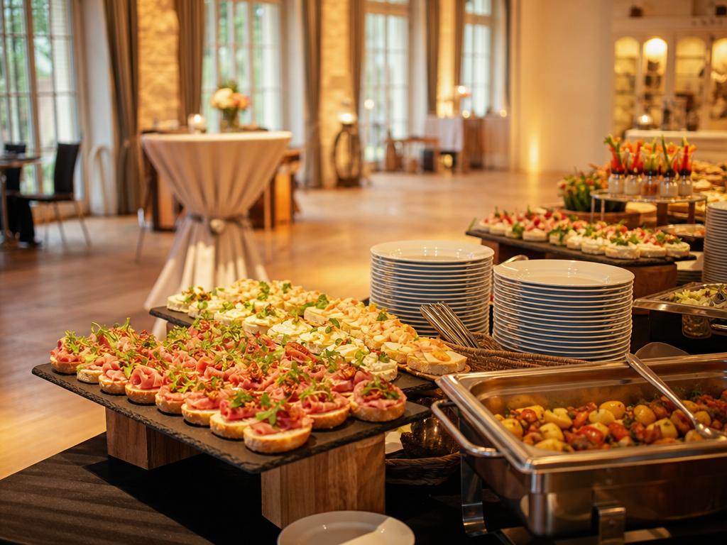 Eventcatering in Kempen-Mitte bei Kempen: Empfang Catering Kempen für unkomplizierte Gästebewirtung