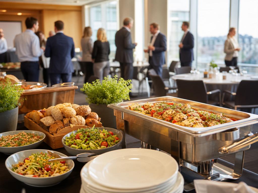 Mittagessen-Catering in Innenstadt bei Krefeld: Planung für Gruppen in verschiedenen Größen