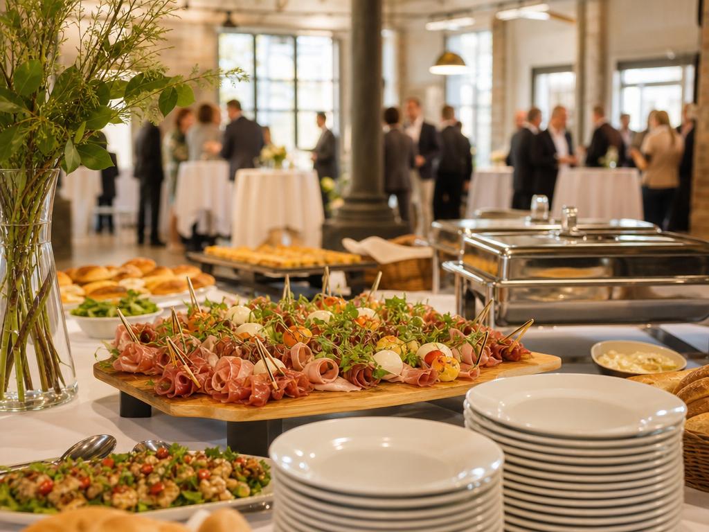 Eventcatering in Breyell bei Nettetal: Struktur für Empfang, Pause und Abendessen