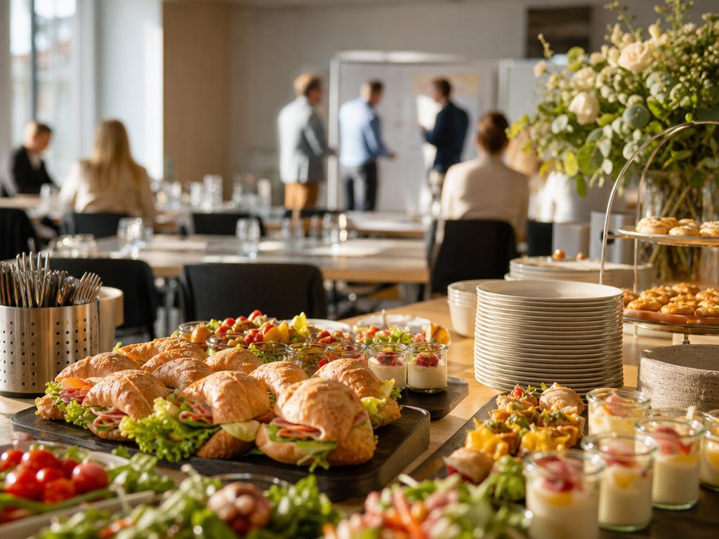 Firmencatering in Norf bei Neuss: Speisen passend zu Tageszeit und Ablauf
