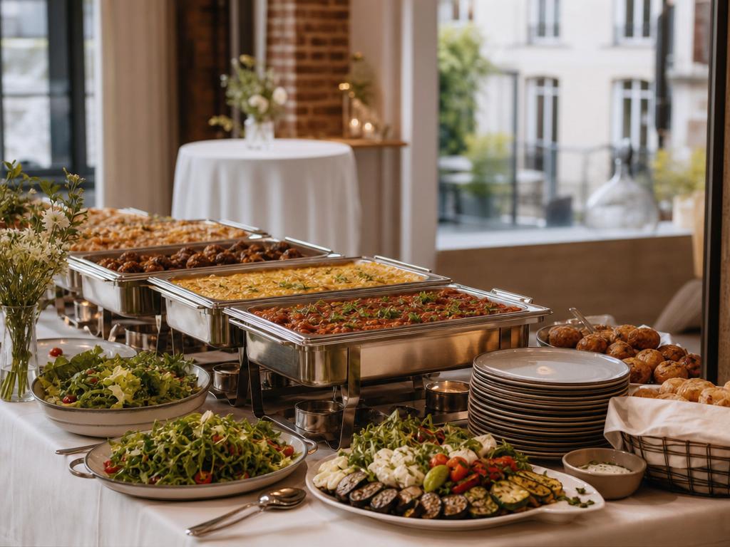 Partyservice in Innenstadt bei Neuss: Buffet Lieferung Neuss Ablauf nach Absprache