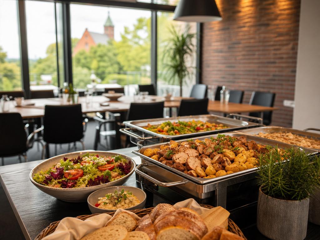 Mittagessen-Catering in Budberg bei Rheinberg: Business Lunch Catering Rheinberg für Besprechungen