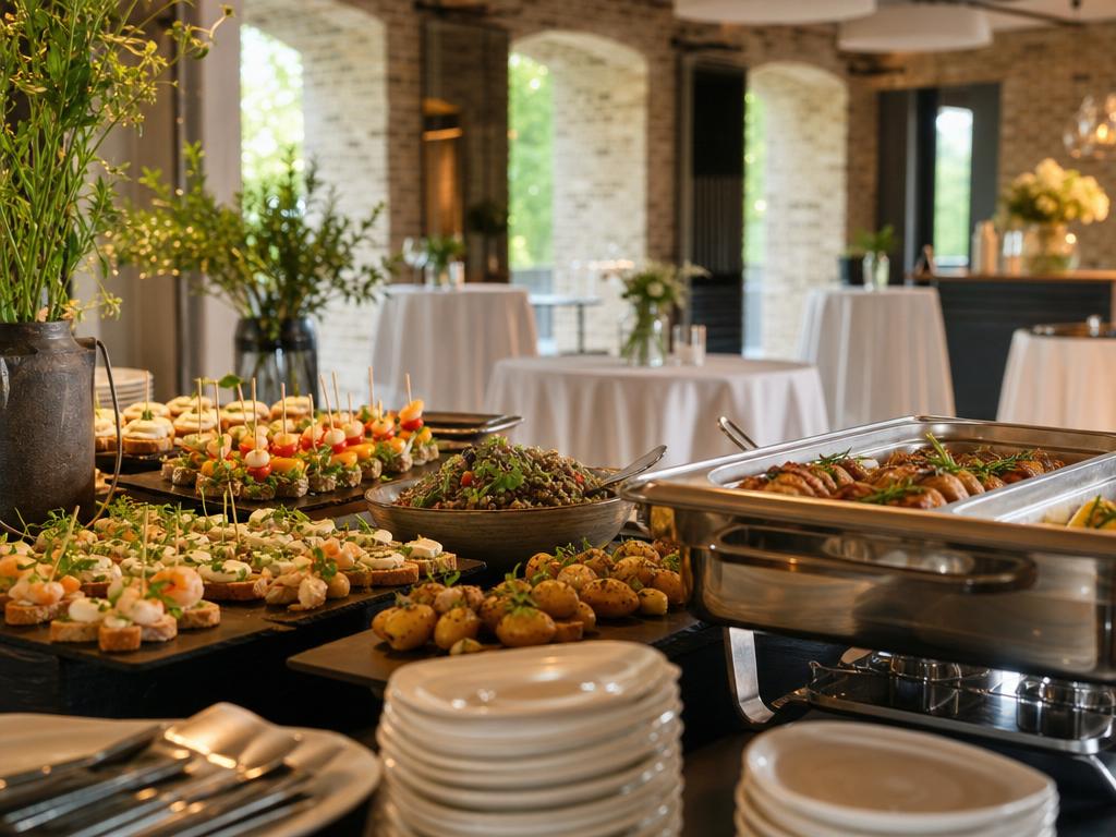 Eventcatering in Lüttingen bei Xanten: Kleine Speisen für Ankommen, Austausch und Pausen