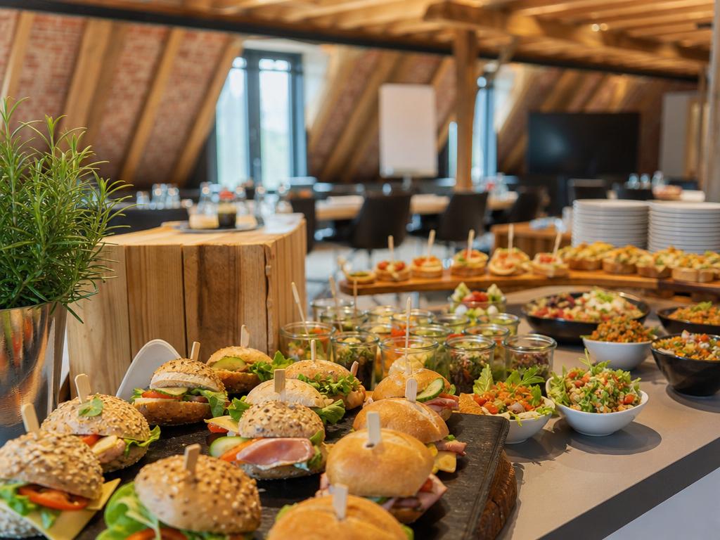 Firmencatering in Vynen bei Xanten: Speisen für konzentrierte Runden